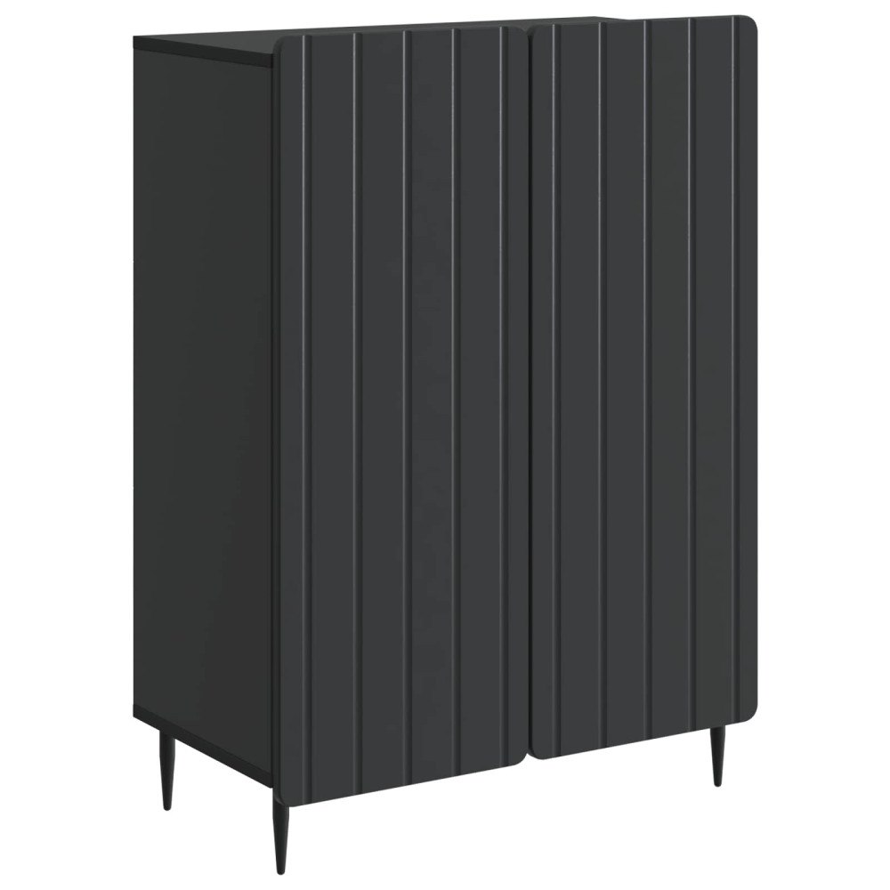 vidaXL Sideboard Svart 66 x 34,5 x 92 cm Konstruerat trä
