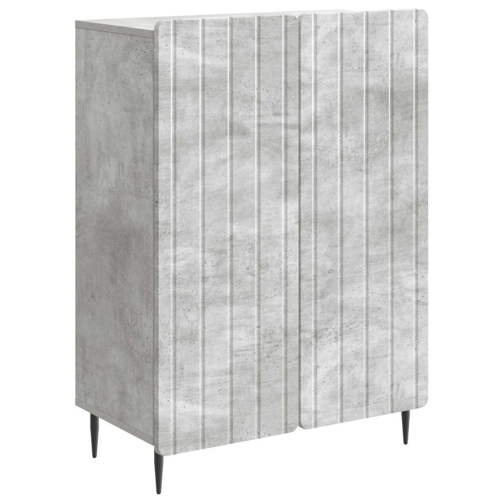 vidaXL Sideboard Betonggrå 66 x 34,5 x 92 cm Konstruerat trä