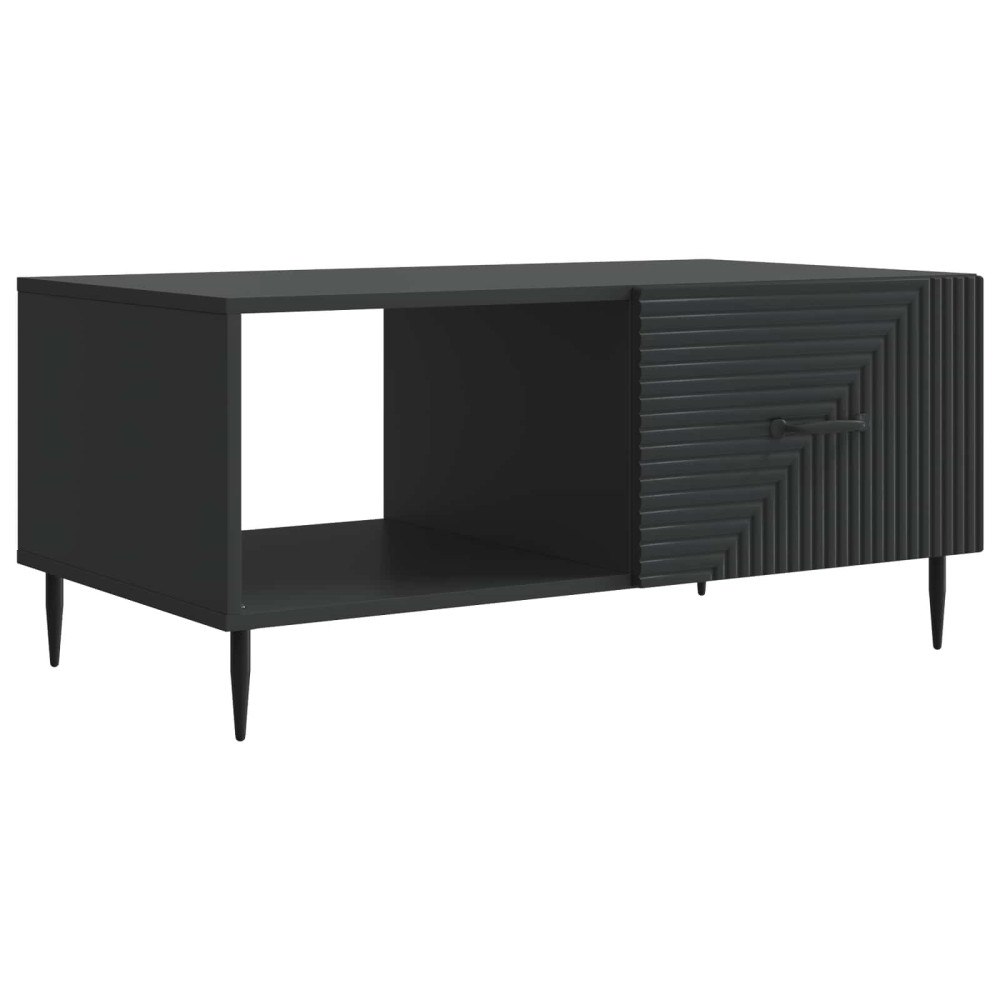 vidaXL Kaffeebord Svart 90 x 50 x 40 cm Konstruerat trä