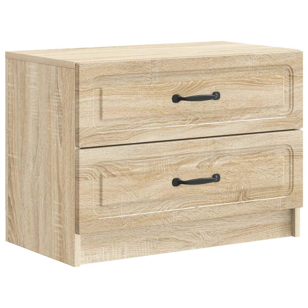vidaXL Nattduksbord Sonoma-ek 62 x 34,5 x 44,5 cm Konstruerat trä
