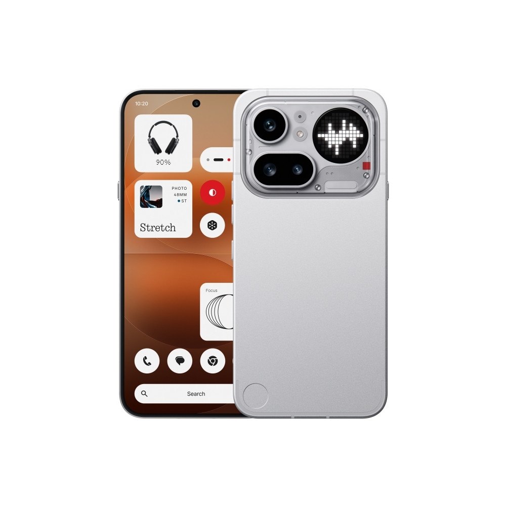 Nothing Nothing Phone (4a) Pro - silver - 5G pekskärmsmobil - 128 GB - GSM