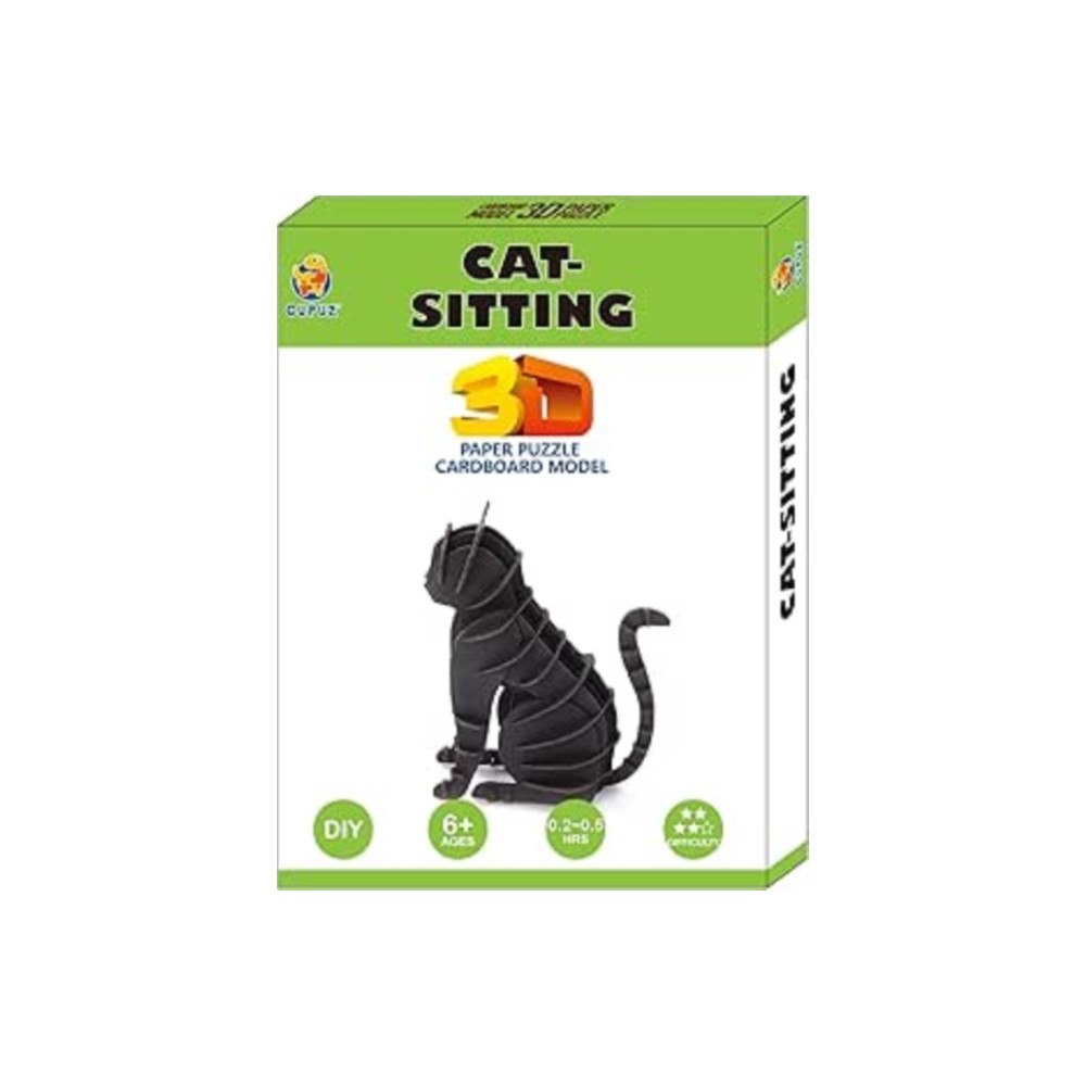 GO ON MAKE ME Cat-Sitting Card Puzzle