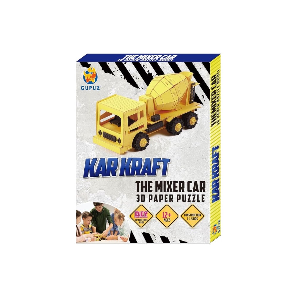 GO ON MAKE ME Mixer Truck Card Puzzle