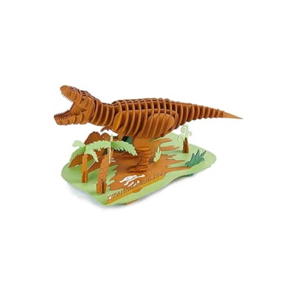GO ON MAKE ME Tyrannosaurus Rex Scene Card Puzzle