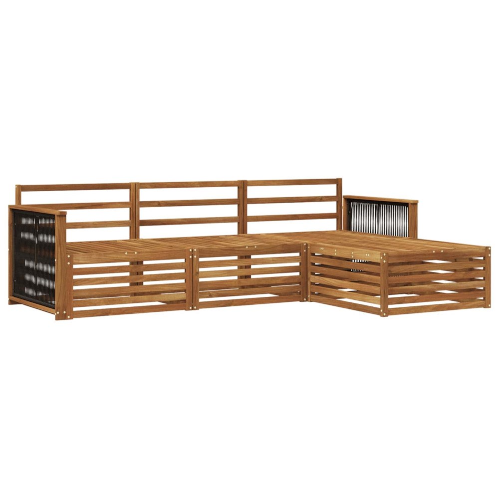 vidaXL Utomhussoffset Naturlig 249 x 162,5 x 73 cm Massivt Akaciaträ