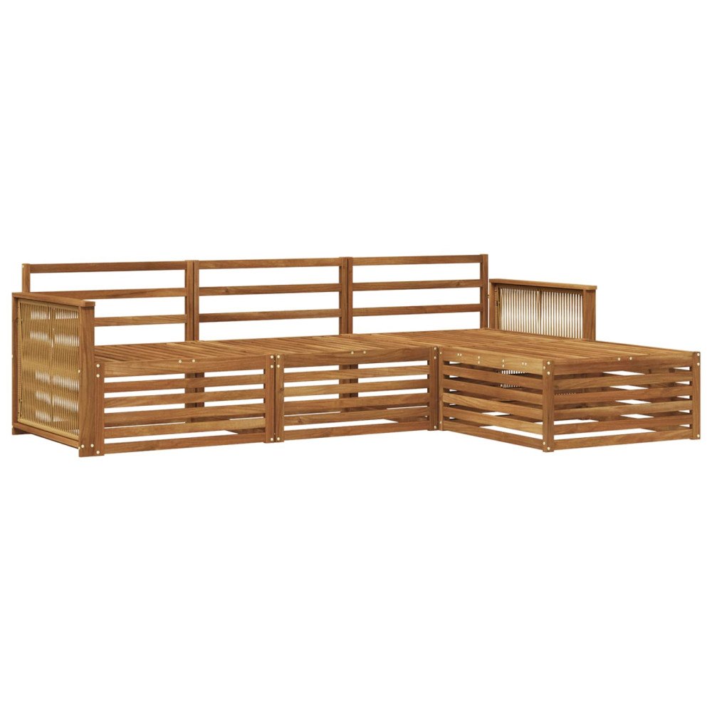 vidaXL Utomhussoffset Naturlig 249 x 162,5 x 73 cm Massivt Akaciaträ
