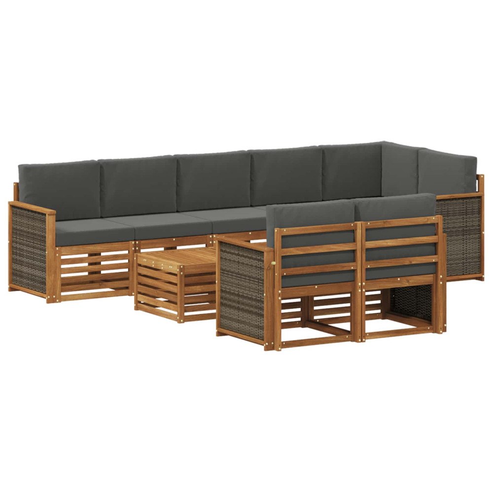 vidaXL Soffgrupper Massivt Akaciaträ