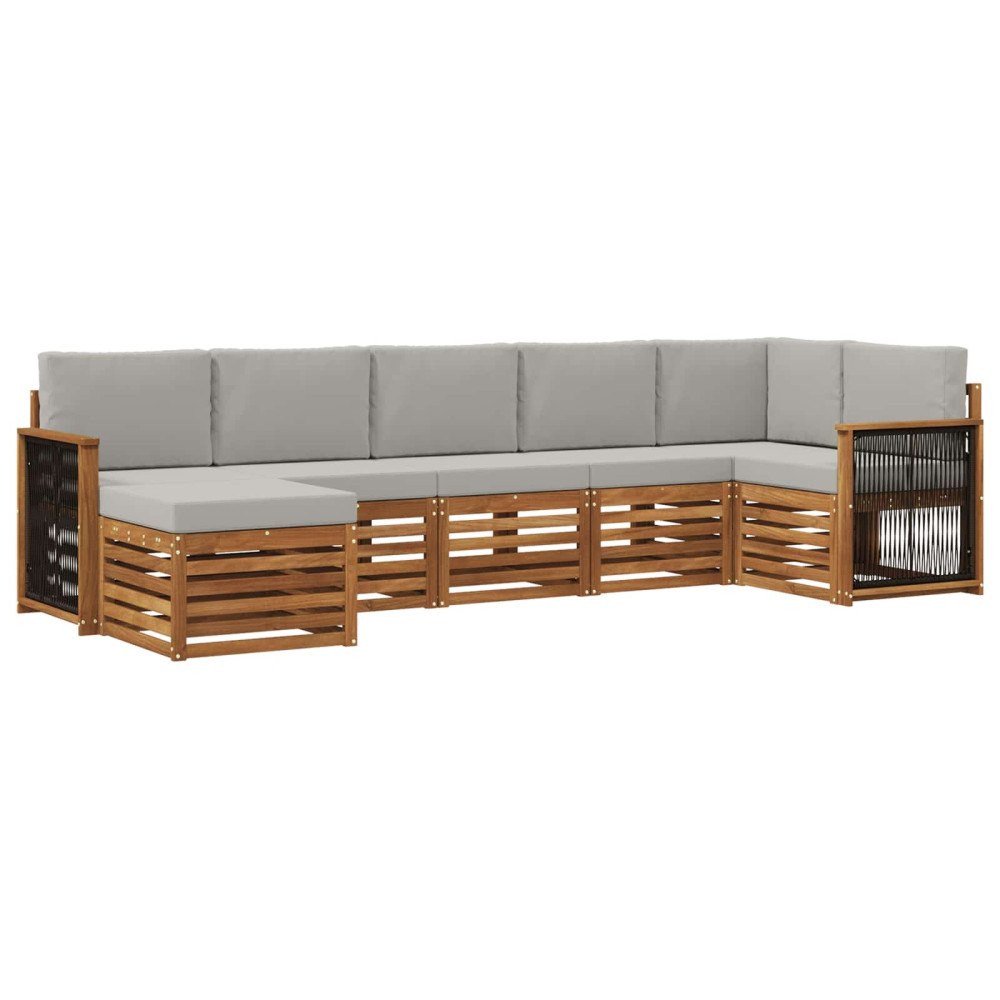 vidaXL Utomhussoffset 6 st