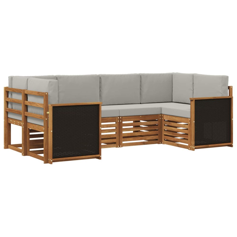 vidaXL Utomhussoffset 5 st
