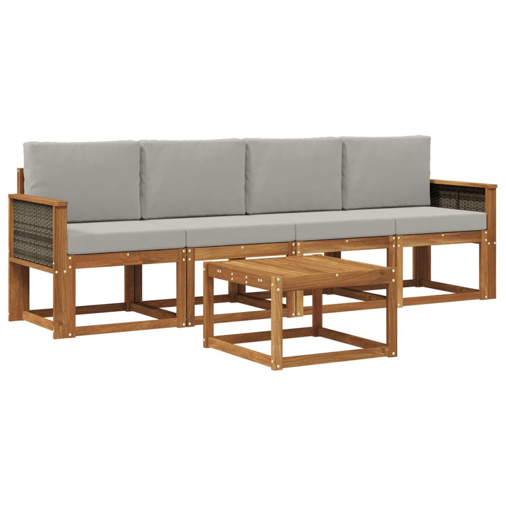 vidaXL Utomhussoffset 4 st