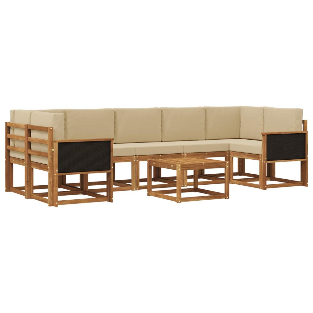 vidaXL Utomhussoffset 6 st