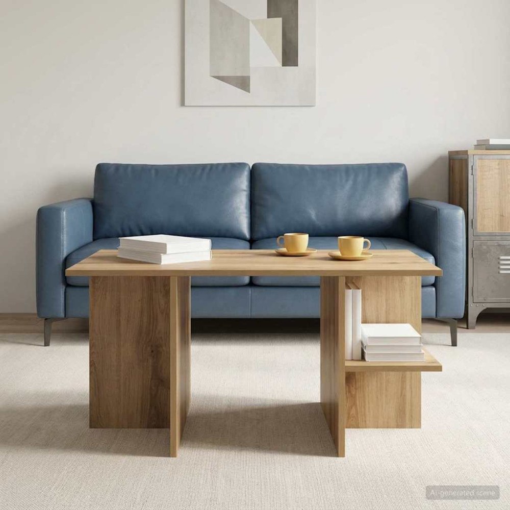 vidaXL Kaffeebord Artisan-ek 87 x 50 x 45 cm Konstruerat trä