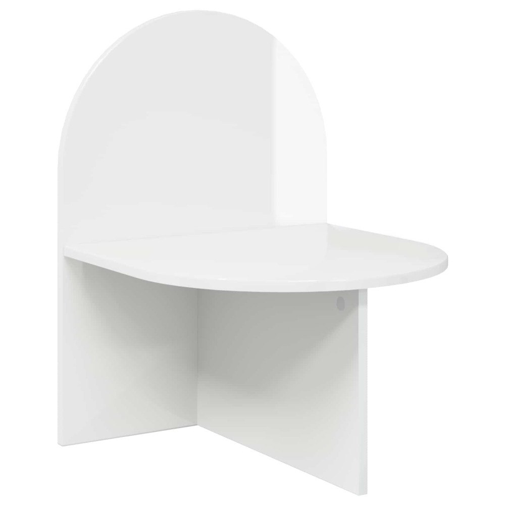 vidaXL Sängbord Vit högglans 48 x 49 x 65 cm Konstruerat trä