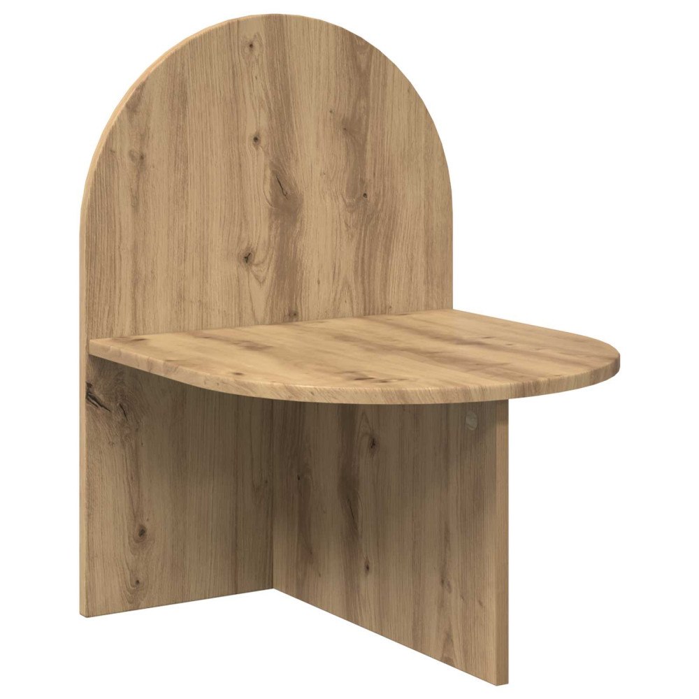 vidaXL Sängbord Artisan-ek 48 x 49 x 65 cm Konstruerat trä
