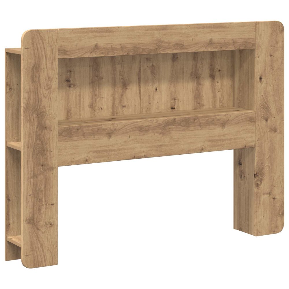 vidaXL Sänggavelsskåp med lagring Artisan-ek Konstruerat trä