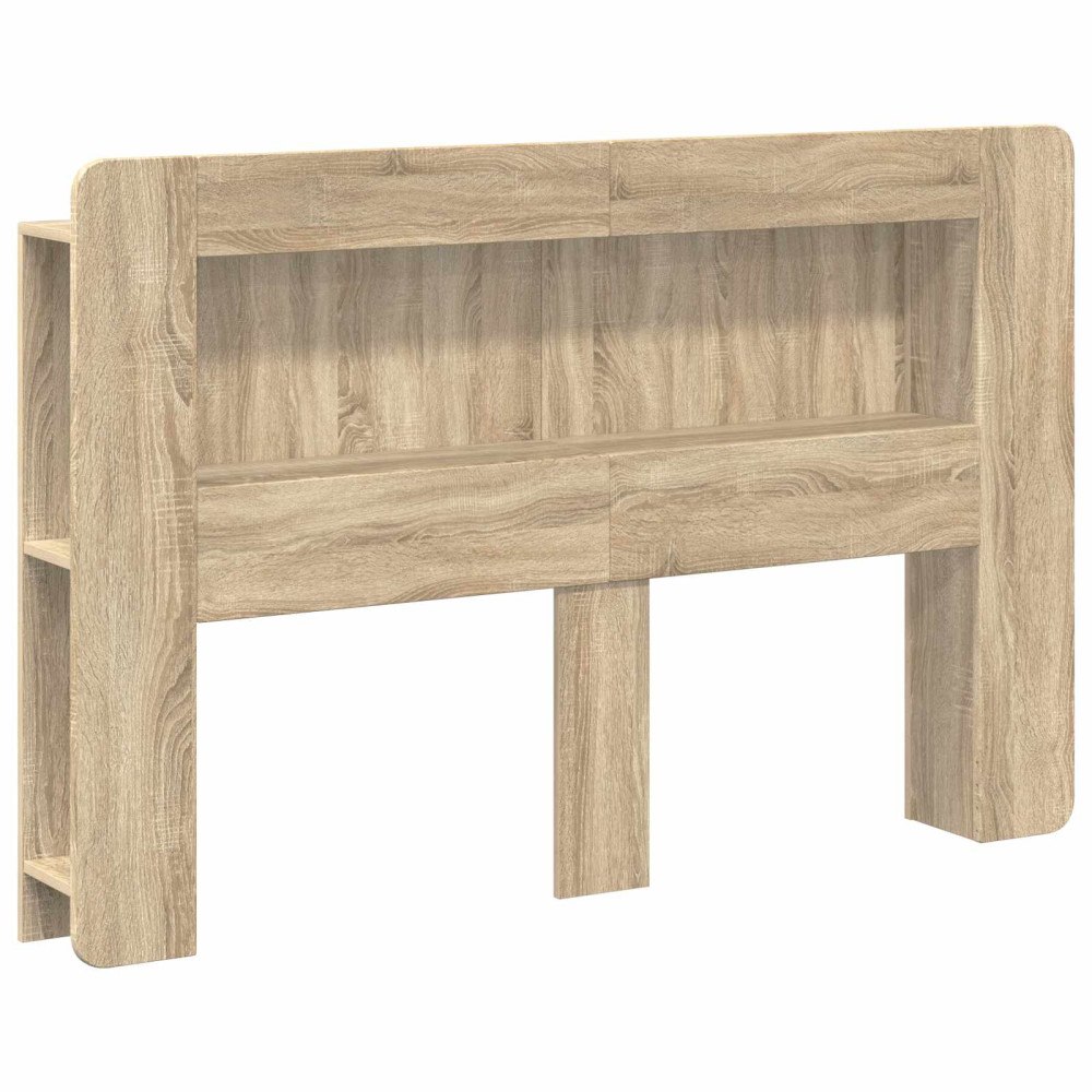 vidaXL Sänggavelsskåp med lagring Sonoma-ek Konstruerat trä