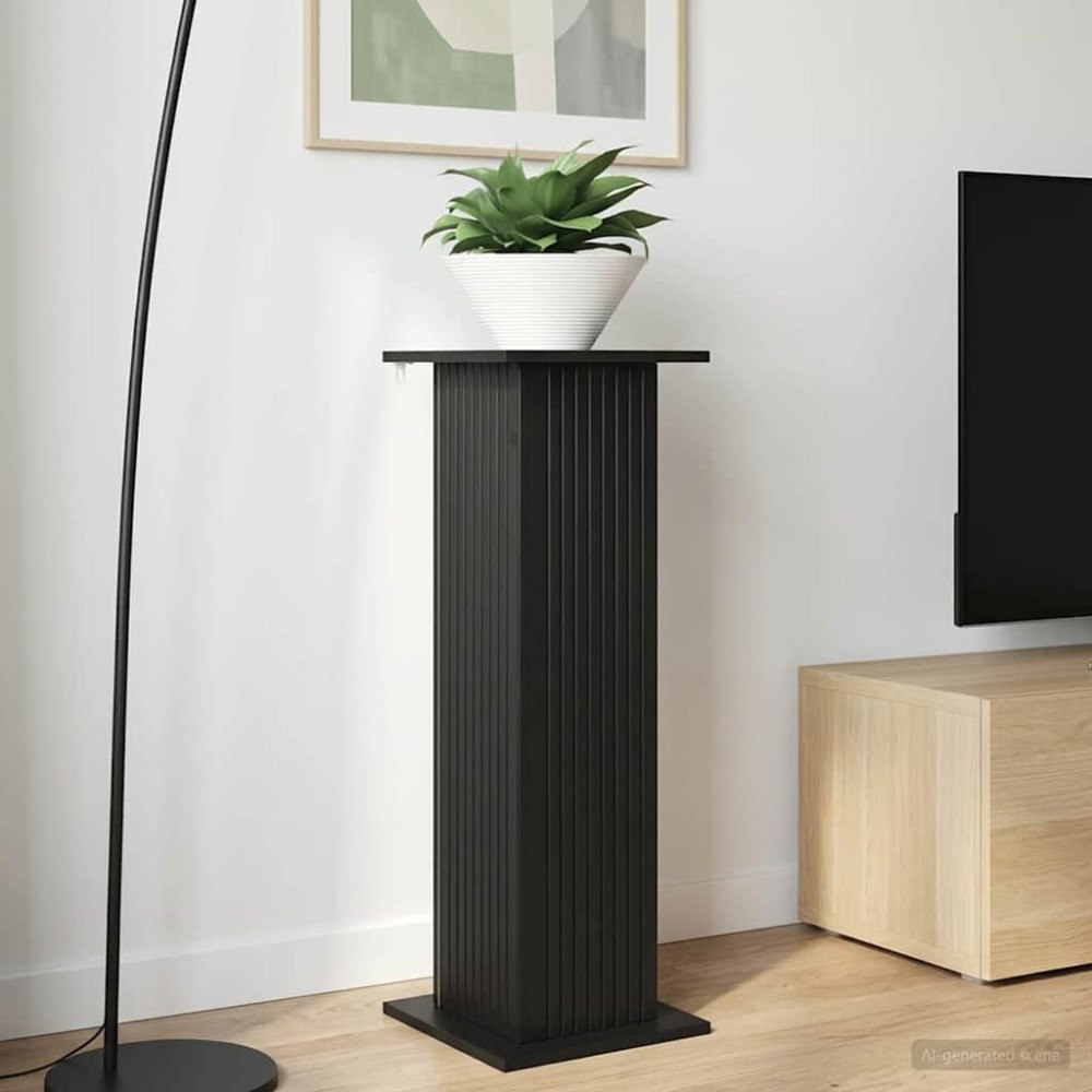 vidaXL Växtställ Svart 30,5 x 30 x 100,5 cm Konstruerat trä