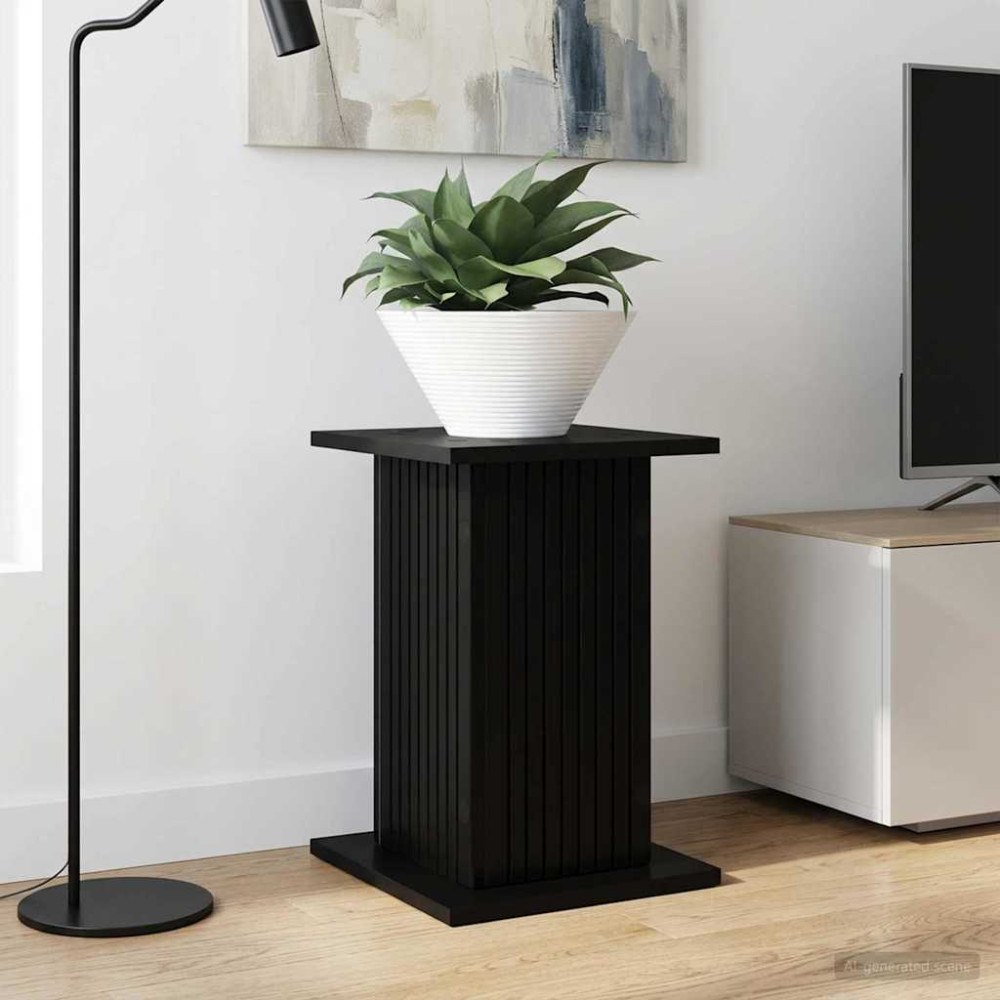 vidaXL Växtställ 2 pcs Svart 30,5 x 30 x 43 cm Konstruerat trä