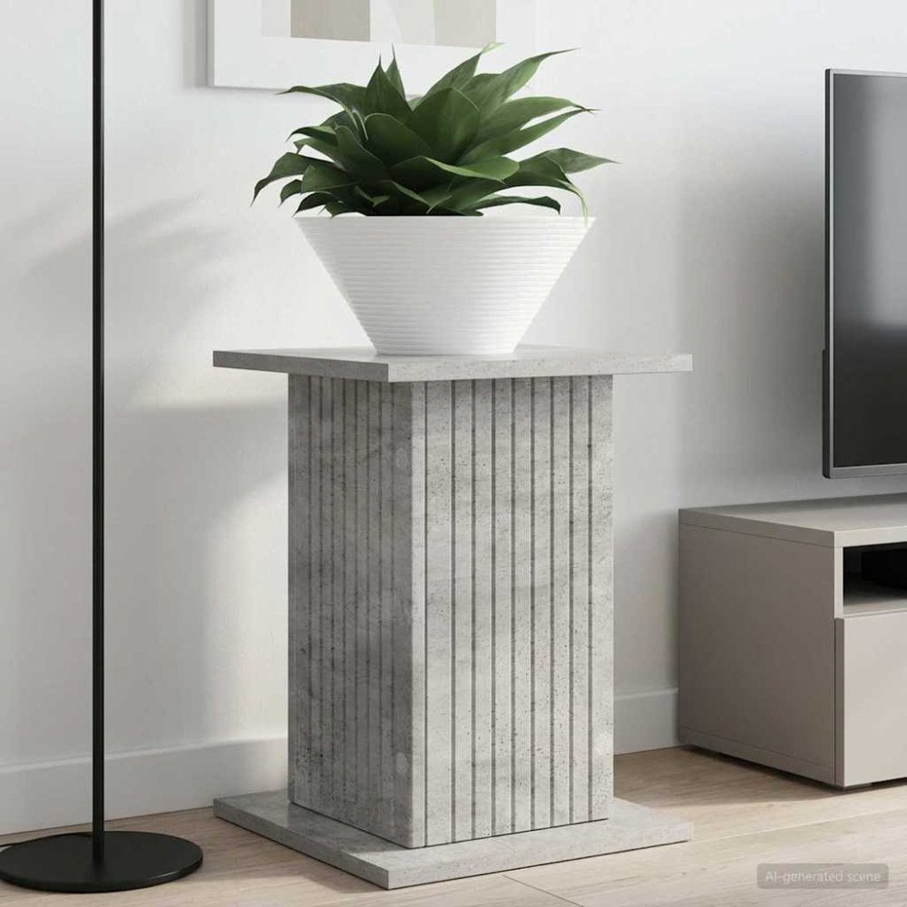 vidaXL Växtställ 2 pcs Betonggrå 30,5 x 30 x 43 cm Konstruerat trä