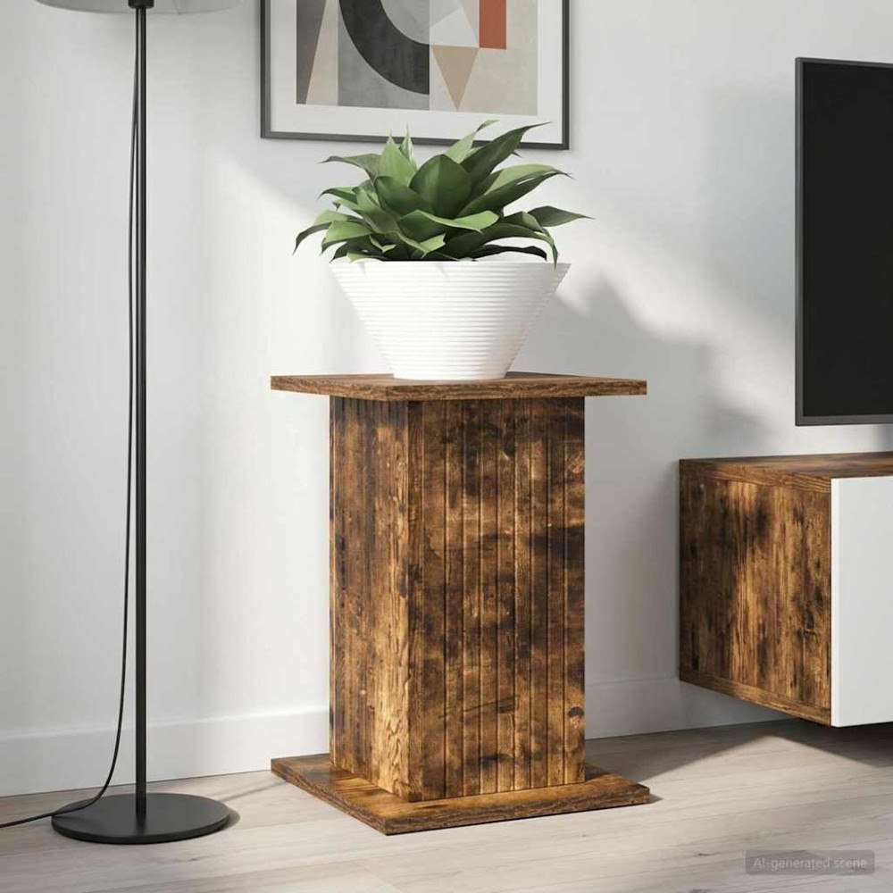 vidaXL Växtställ 2 pcs Rökt ek 30,5 x 30 x 43 cm Konstruerat trä