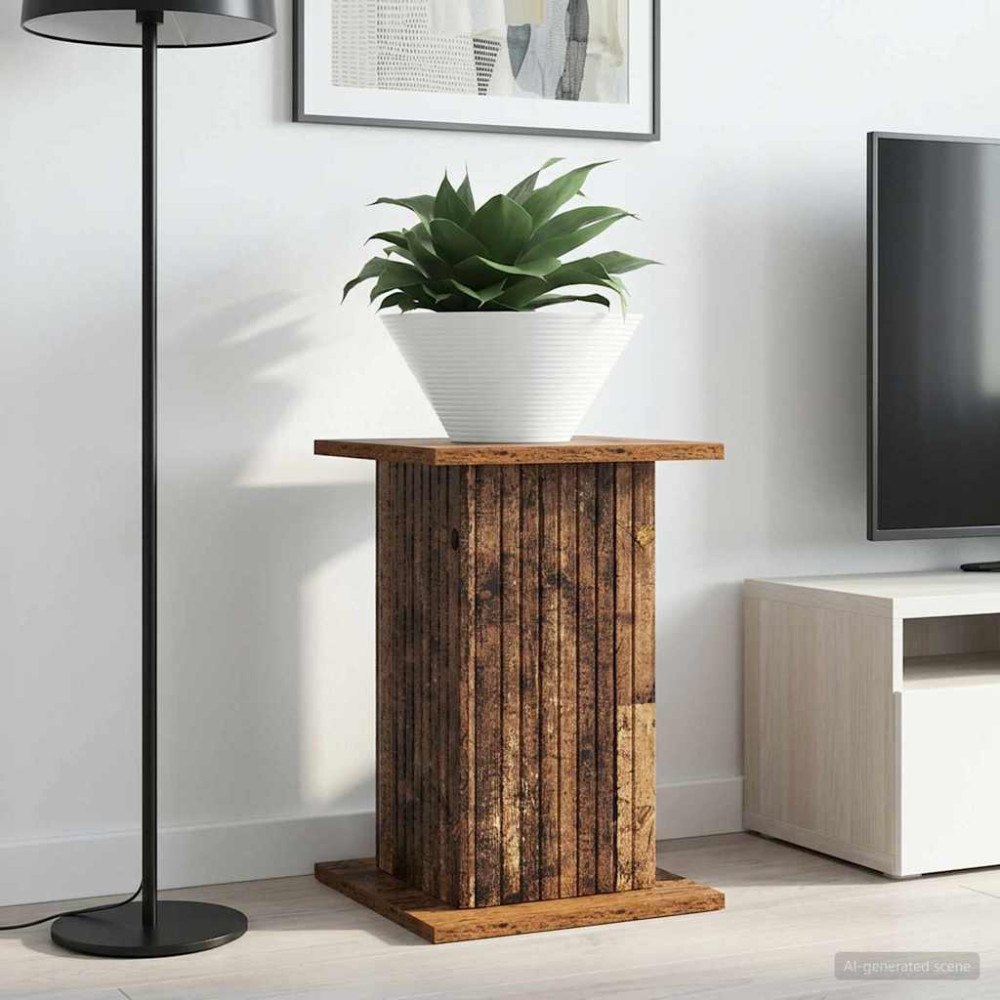 vidaXL Växtställ 2 pcs Gammalt trä 30,5 x 30 x 43 cm Konstruerat trä