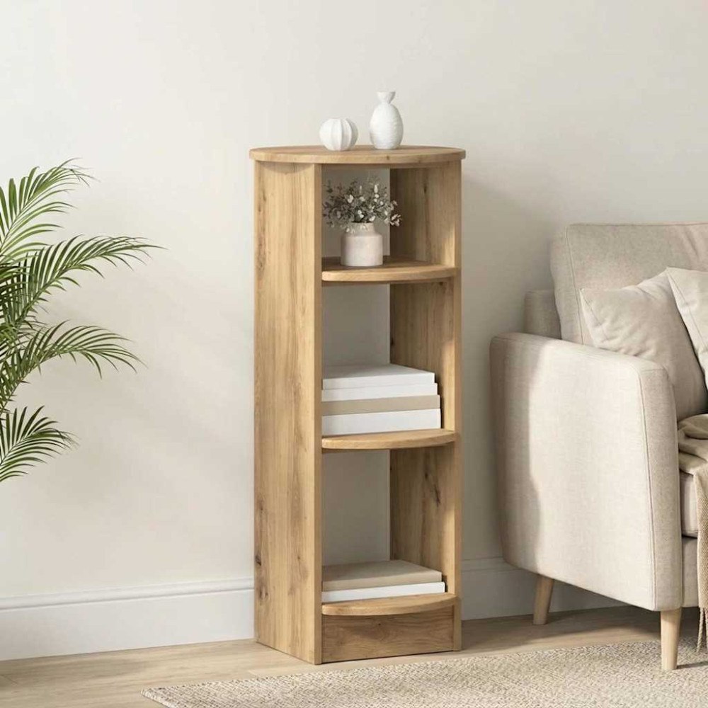 vidaXL Sidokabinett Artisan-ek 40 x 40 x 100 cm Konstruerat trä