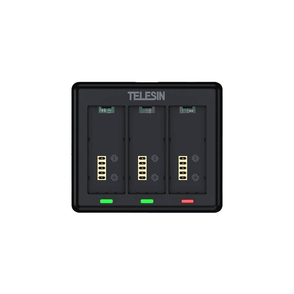 Telesin Laddare för 3 batterier till GoPro HERO 13 Telesin (S0-BCG-1...