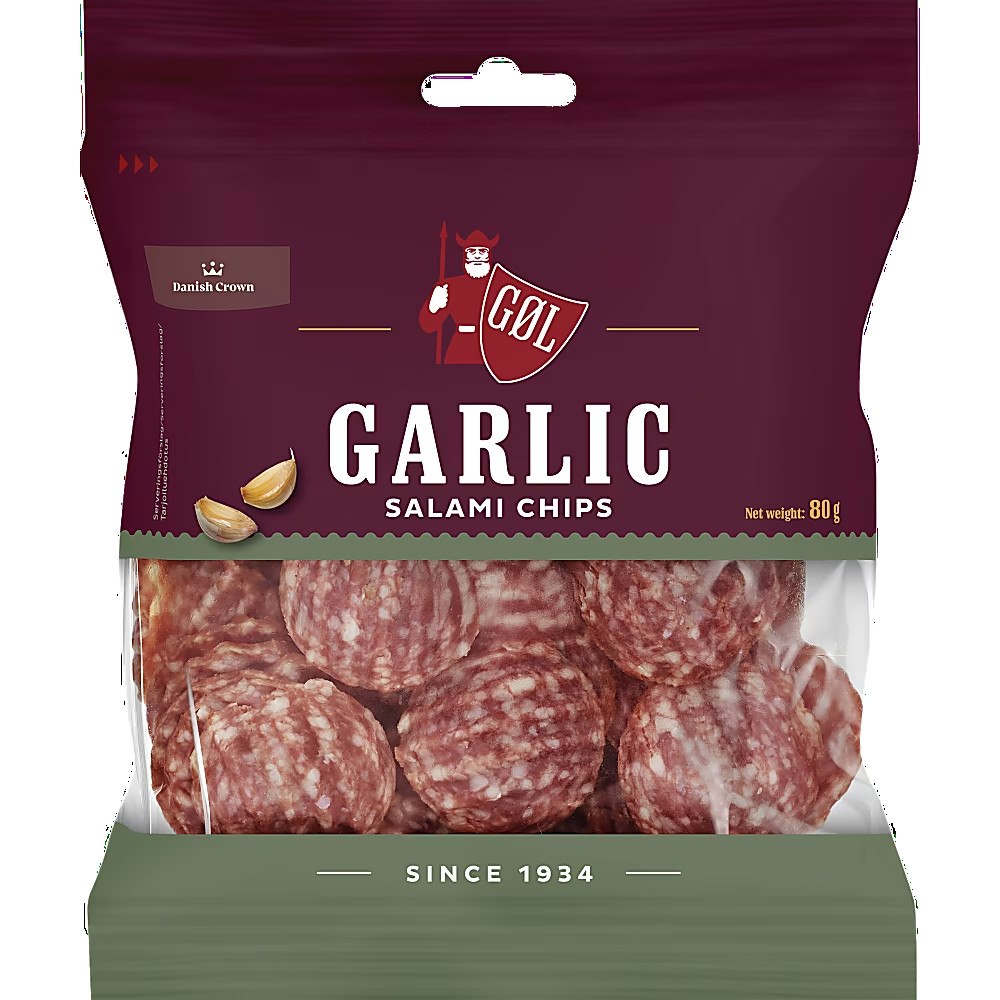Göl Garlic Salami Chips 80g