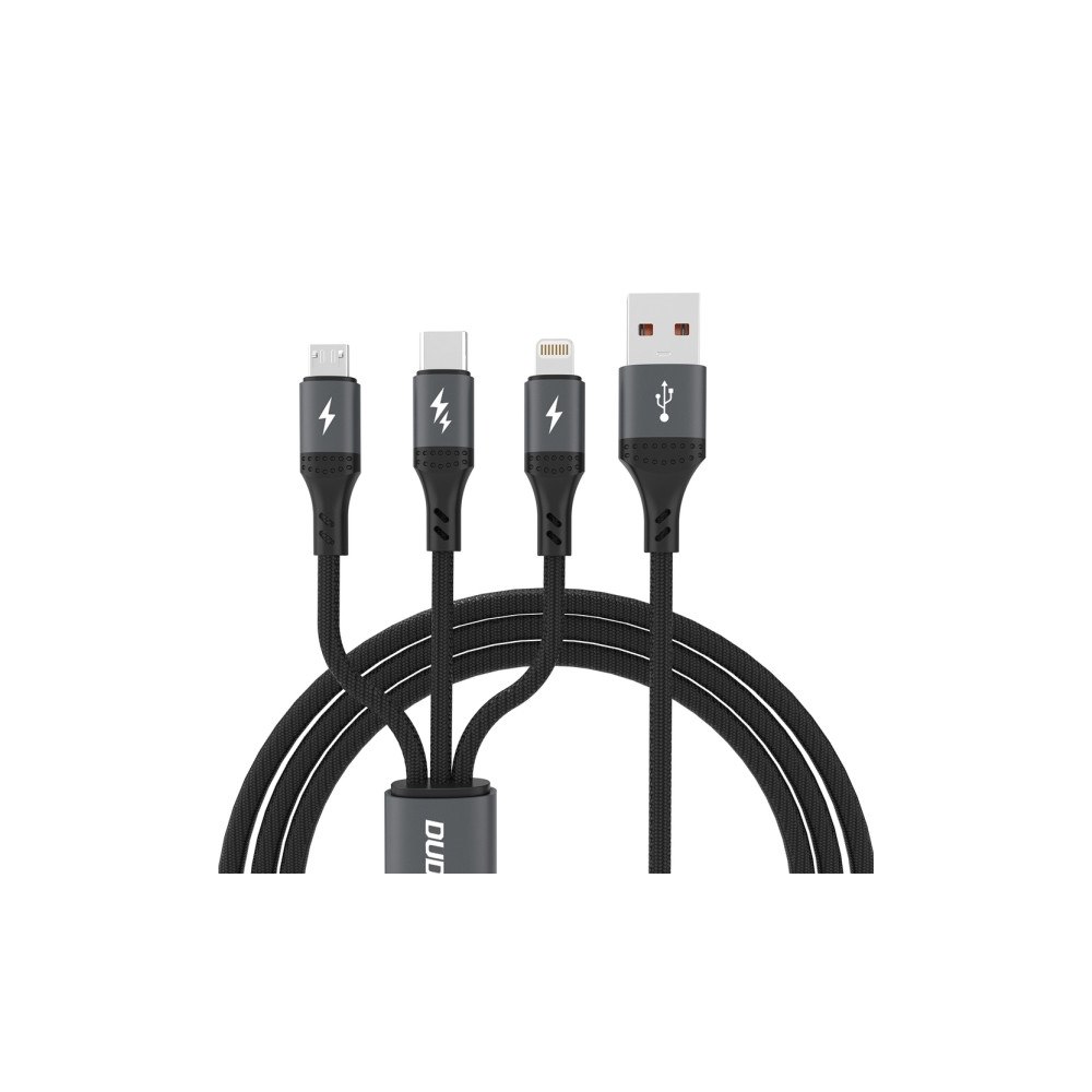 Dudao Dudao USB-kabel USB-A till USB-C + microUSB + Lightning 1,2...