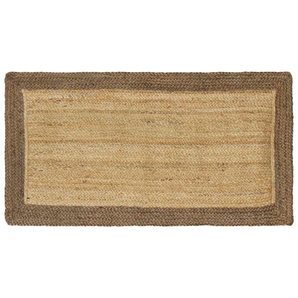 vidaXL Områdesmattor Grå 60 x 110 cm Jute