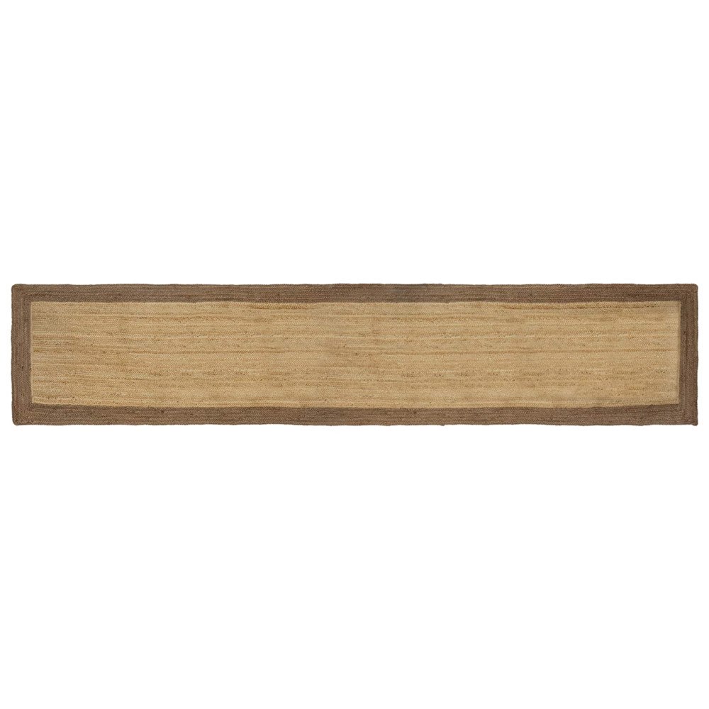 vidaXL Områdesmattor Grå 60 x 400 cm Jute