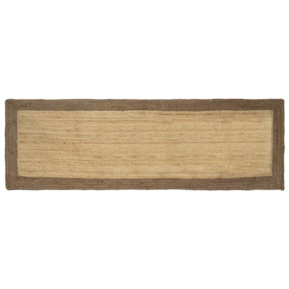vidaXL Områdesmattor Grå 80 x 200 cm Jute