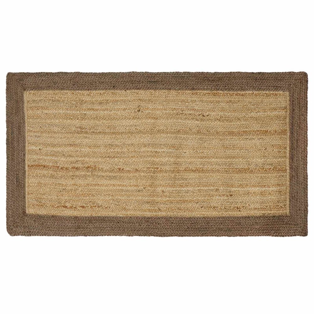 vidaXL Områdesmattor Grå 100 x 200 cm Jute