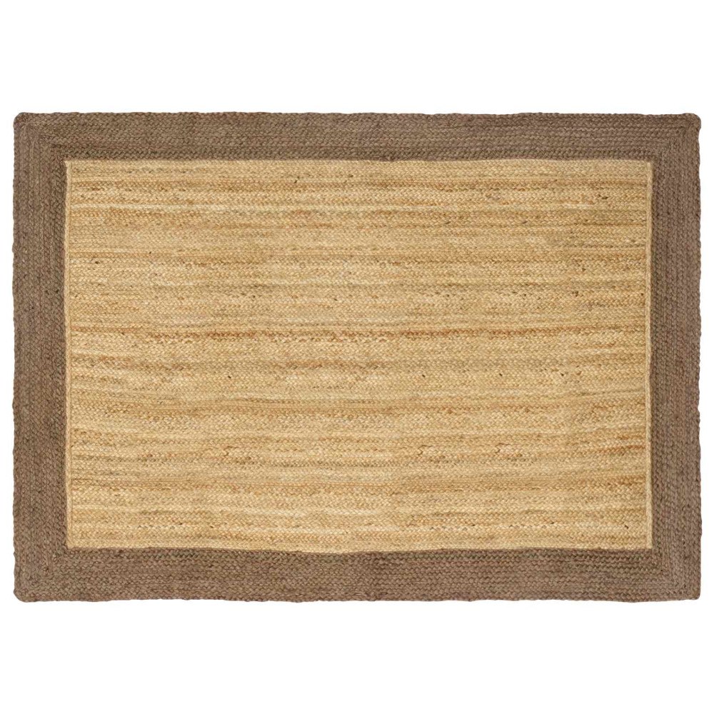 vidaXL Områdesmattor Grå 120 x 170 cm Jute