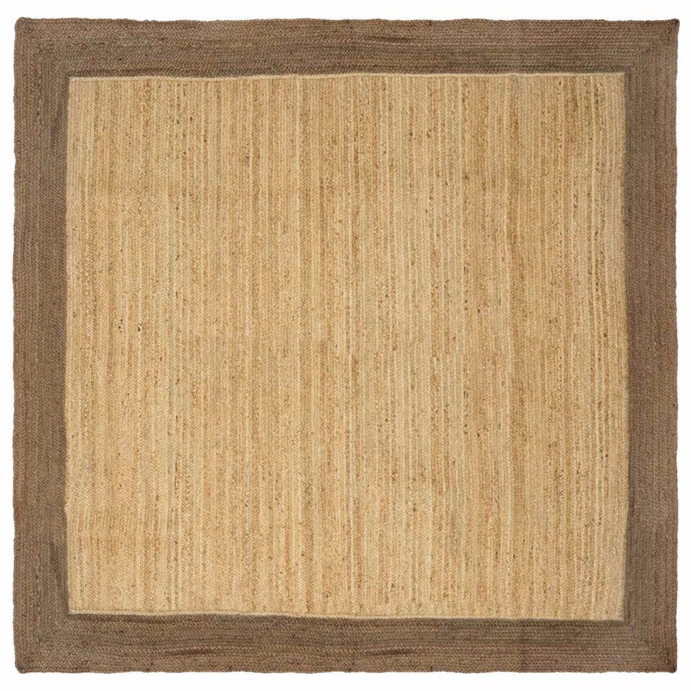 vidaXL Områdesmattor Grå 300 x 300 cm Jute