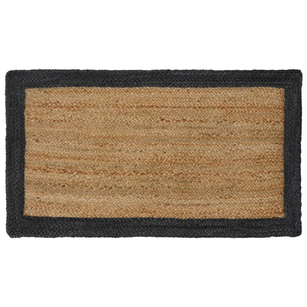 vidaXL Områdesmattor Mörkgrå 60 x 110 cm Jute