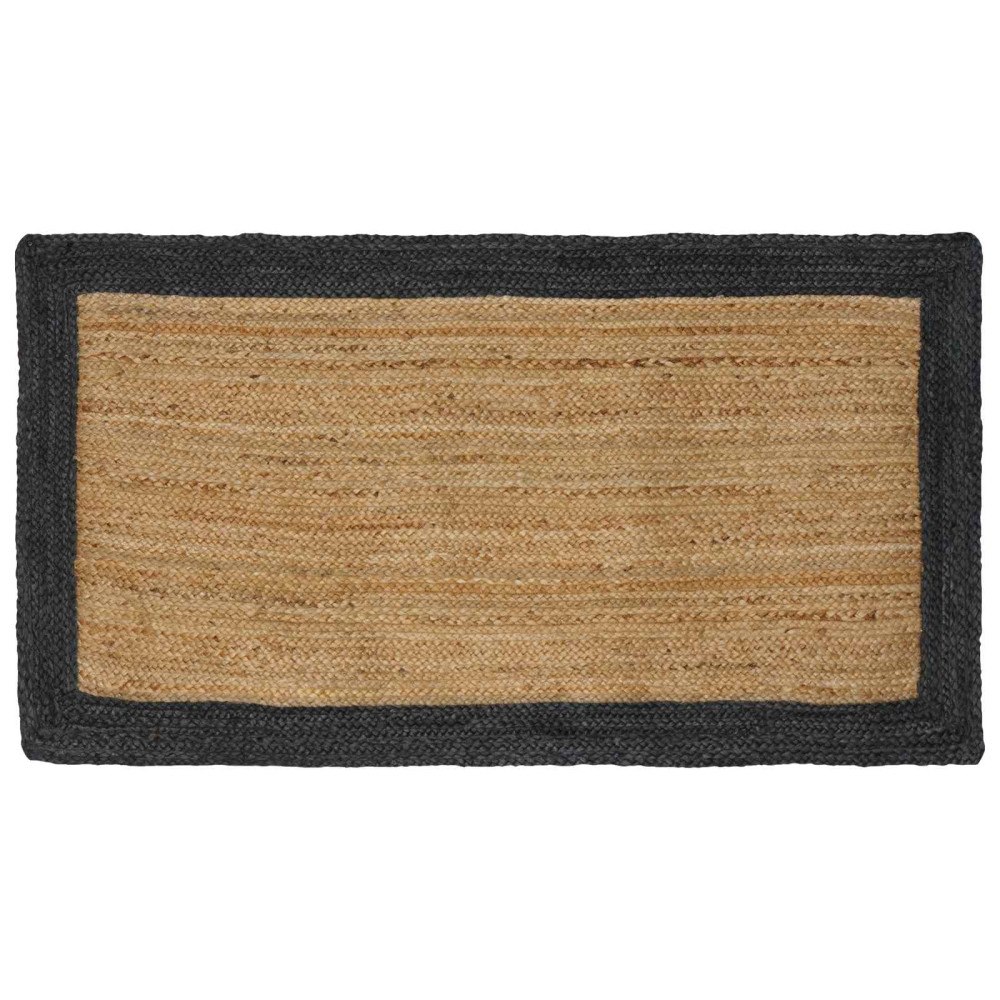 vidaXL Områdesmattor Mörkgrå 80 x 150 cm Jute