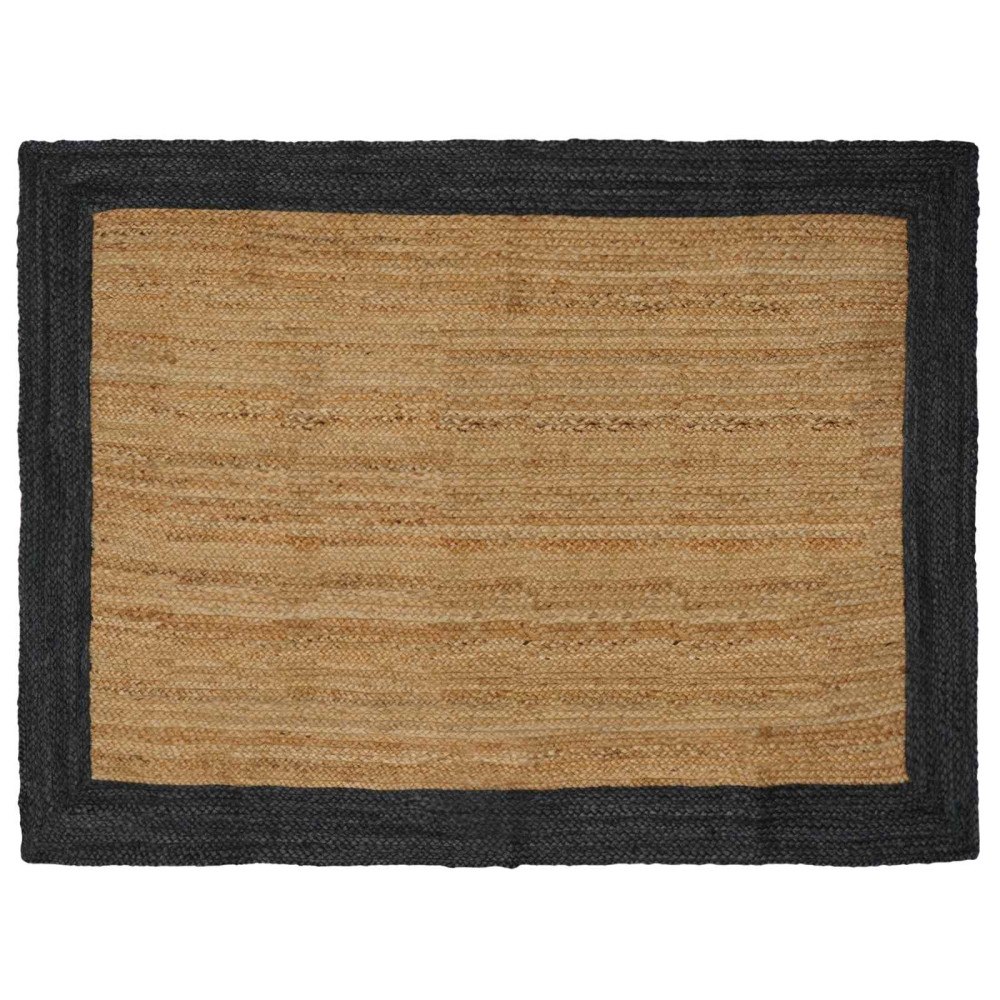 vidaXL Områdesmattor Mörkgrå 120 x 170 cm Jute