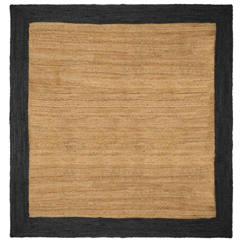 vidaXL Områdesmattor Mörkgrå 200 x 200 cm Jute