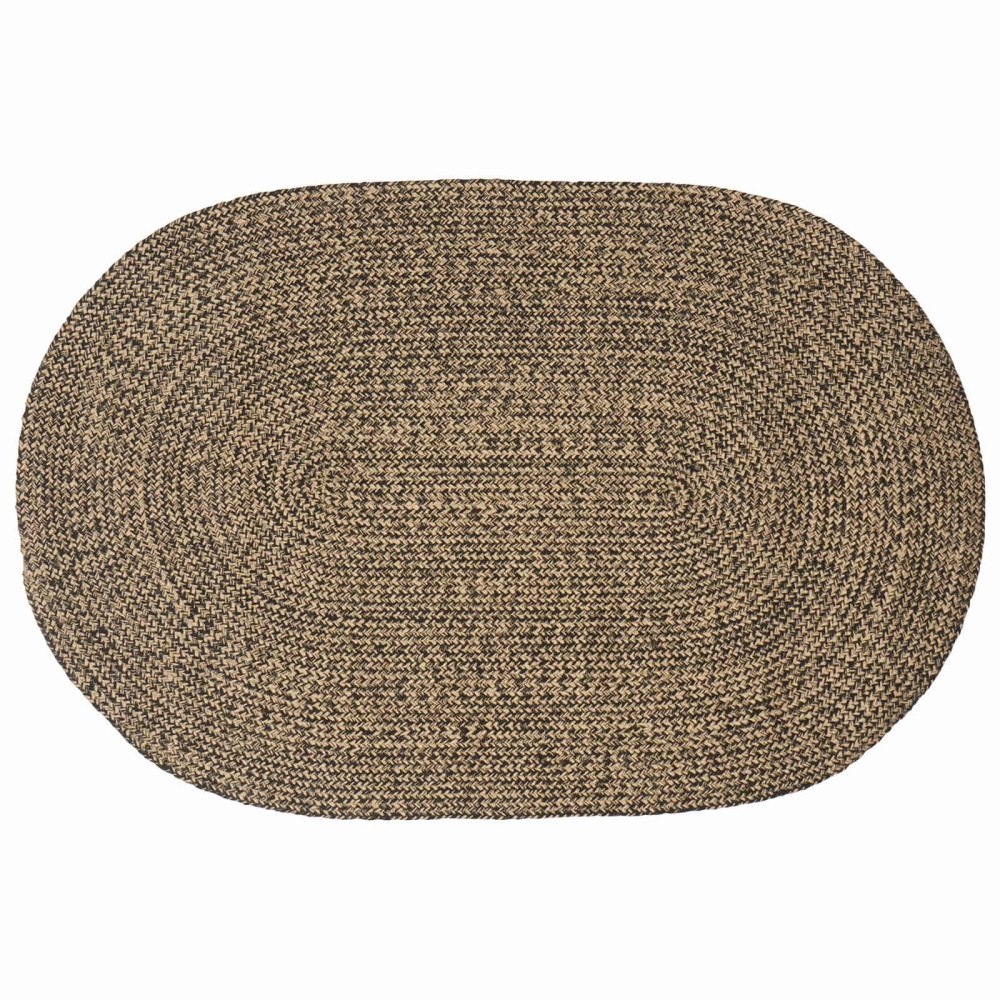vidaXL Områdesmattor Svart 122 x 183 cm Jute