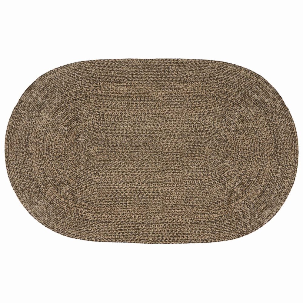 vidaXL Områdesmattor Svart 152 x 245 cm Jute