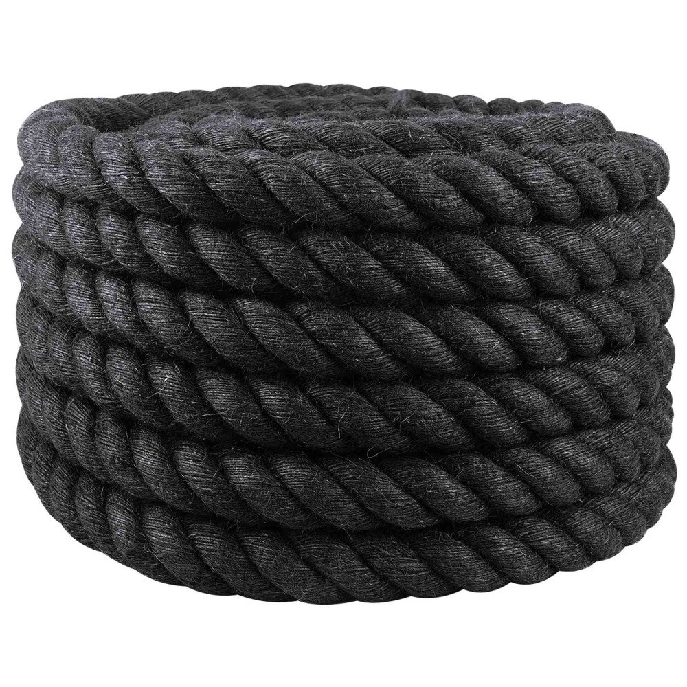 vidaXL Juterep 30 Svart 100% Tossa jute