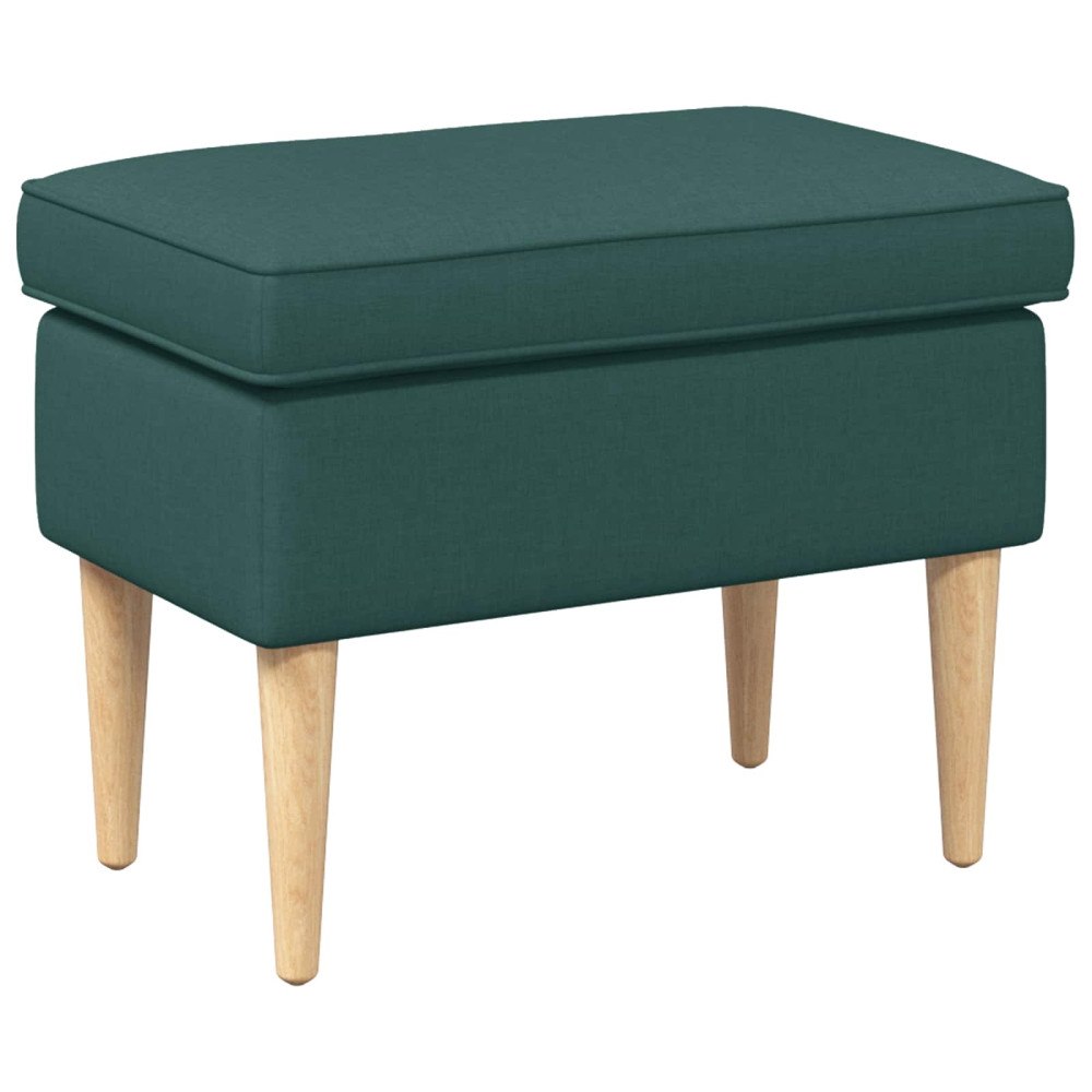 vidaXL Fotpall Mörkgrön 55 x 35 x 41 cm Polyester