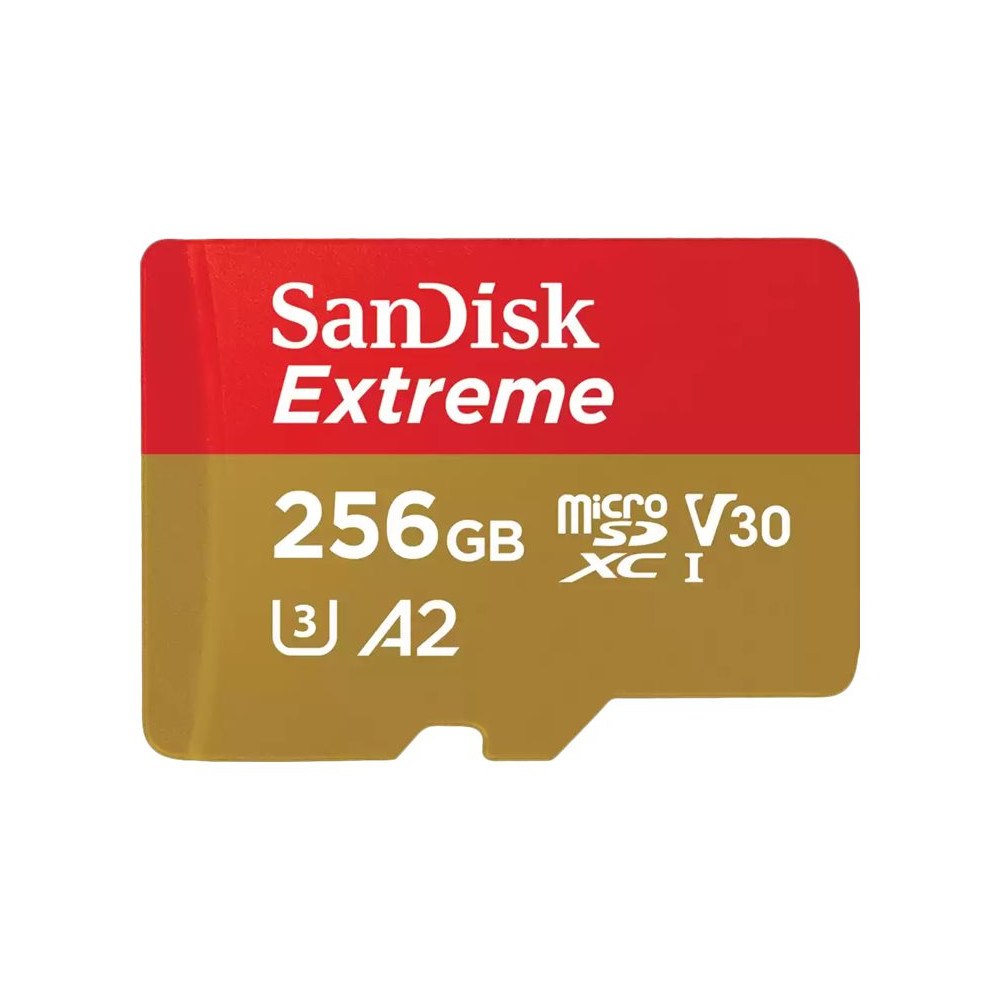 SANDISK SanDisk Extreme - flash-minneskort - 256 GB - mikroSDXC UHS-I