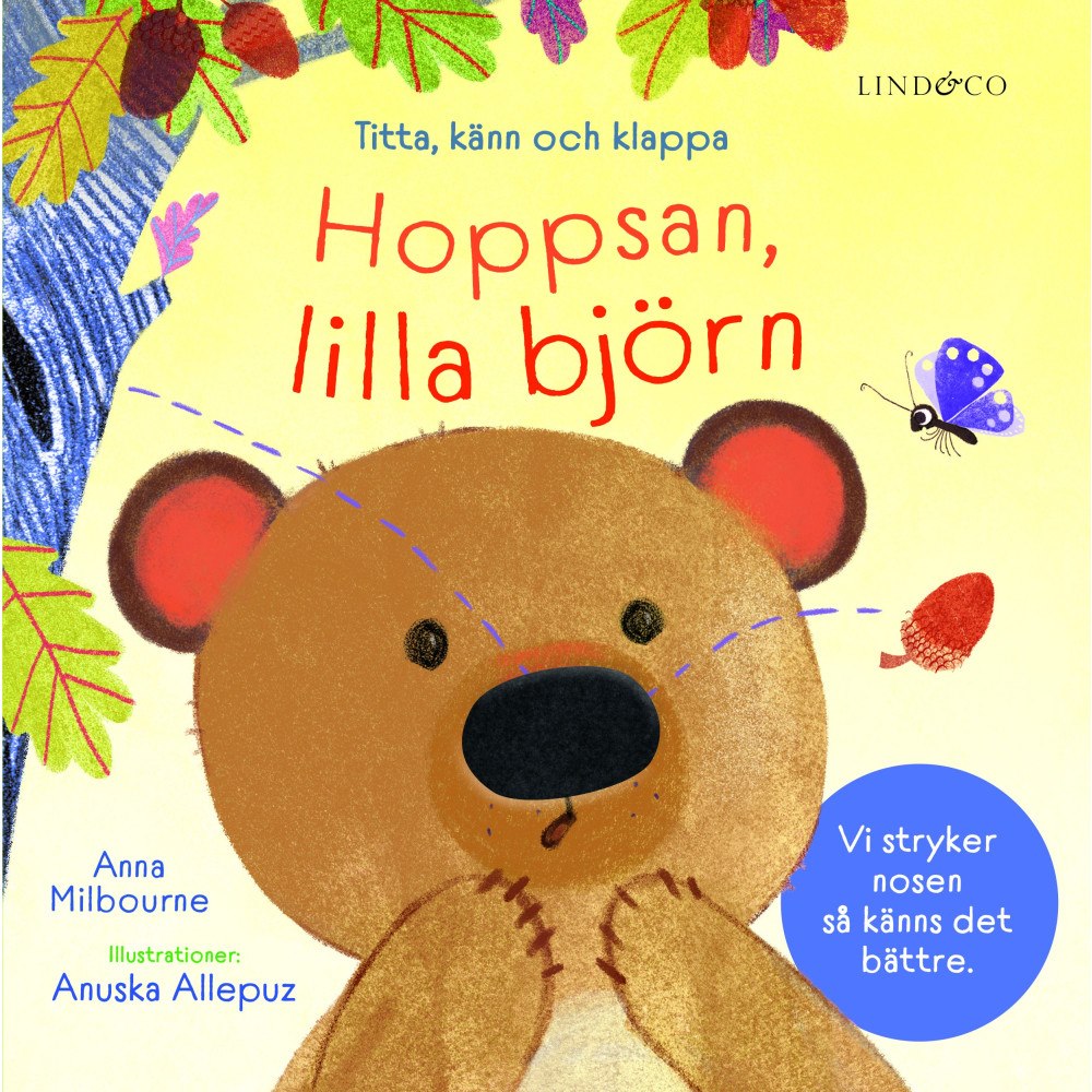 Anna Milbourne Hoppsan, lilla björn : titta, känn och klappa (bok, board book)