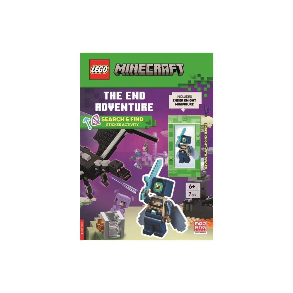 Michael O'Mara Books Ltd LEGO®  Minecraft™: The End Adventure Search & Find Sticker Activity Book (with Ender Knight minifigure and sword) (häfta...