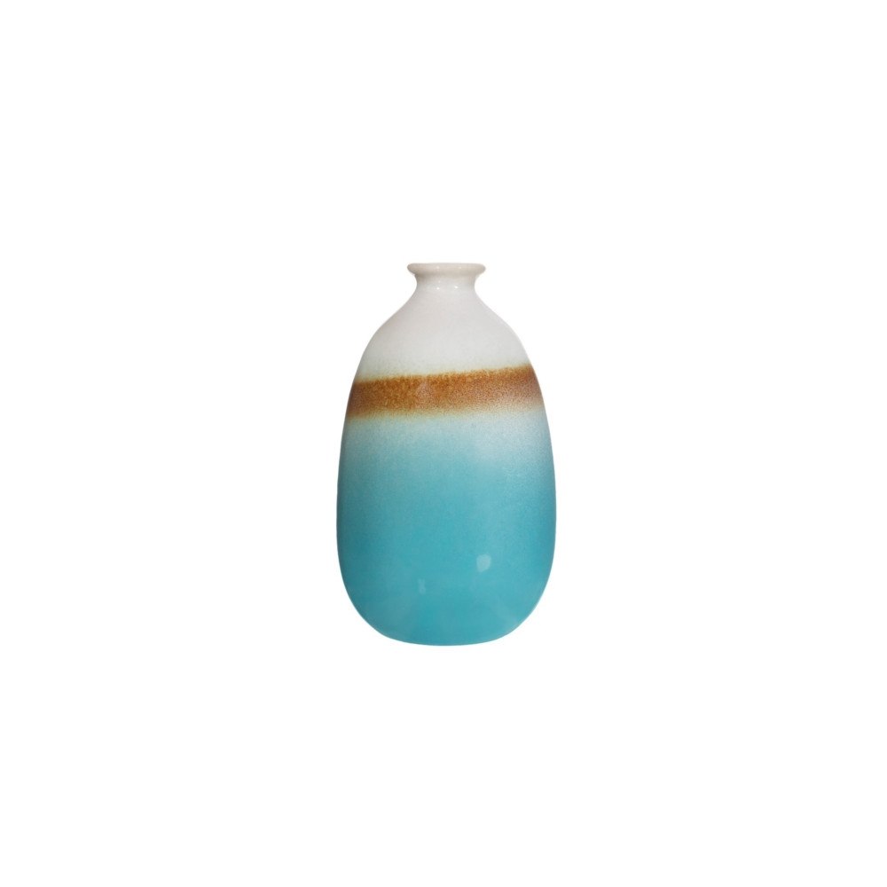 SASS & BELLE Dip Glazed Ombre Turquoise Vase