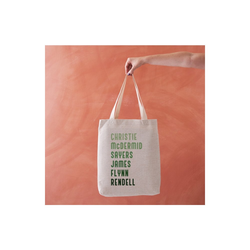 BOOKISHLY Crime Author Tote Bag