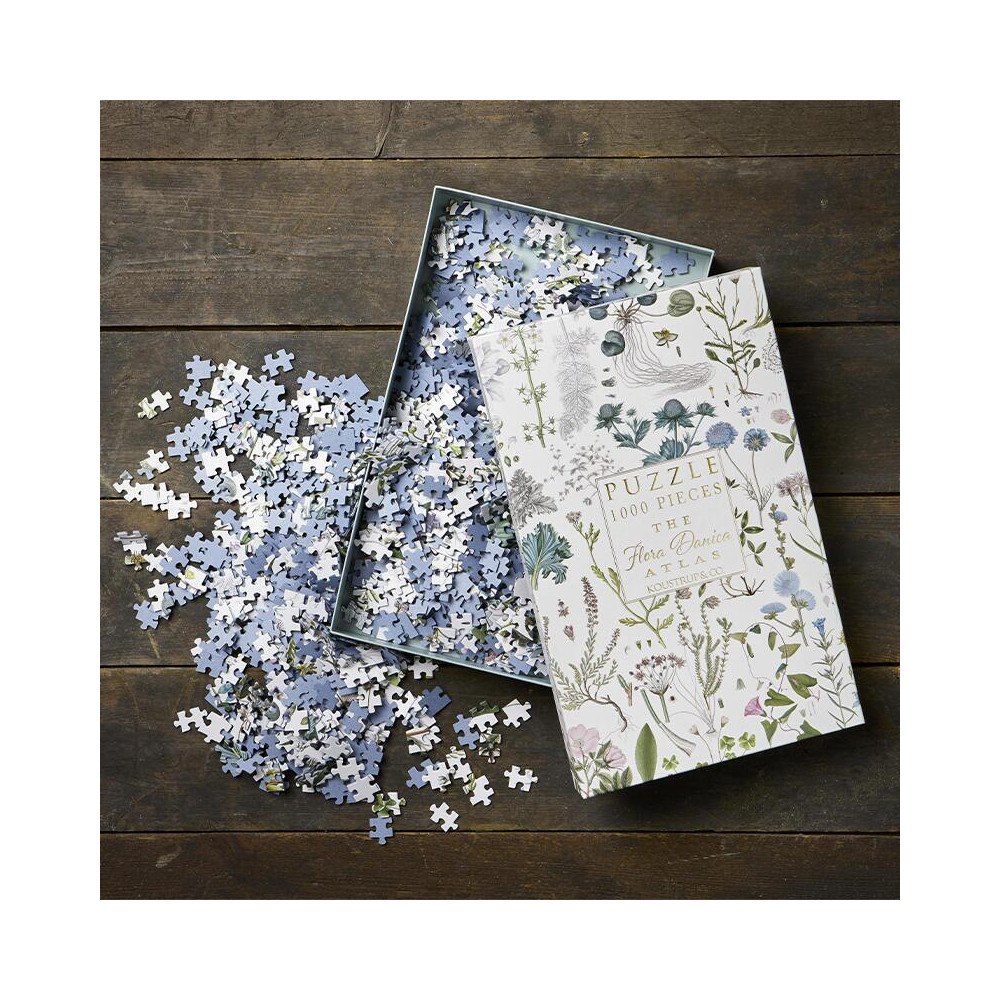 Koustrup & Co Pussel – The Flora Danica Atlas - 1000 bitar