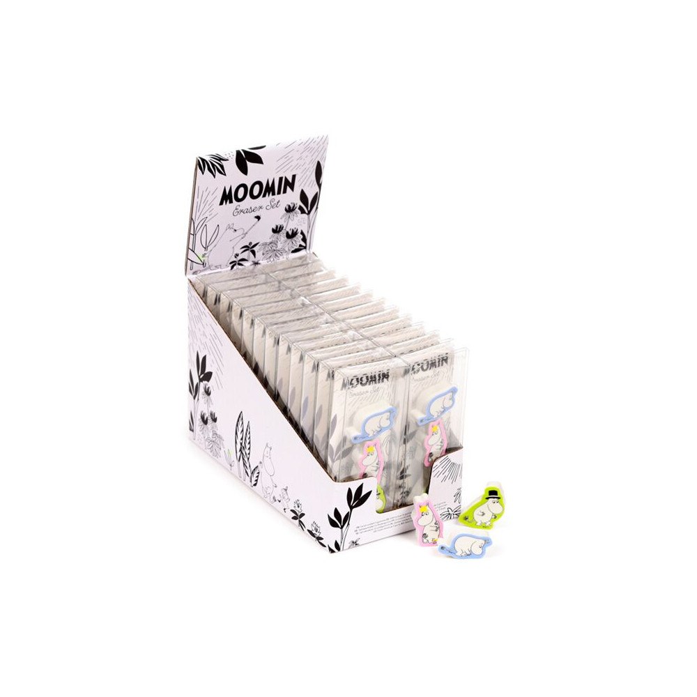 Puckator Mumin Garden 3-Pack Suddgummiset - Display med 24 förpackningar
